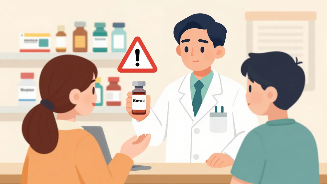A pharmacist prevents a medication error by stopping a mislabeled insulin bottle before it's given to a patient.