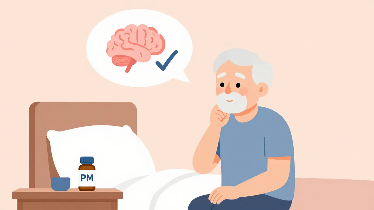 Older adult considering a switch to safer sleep and allergy medications