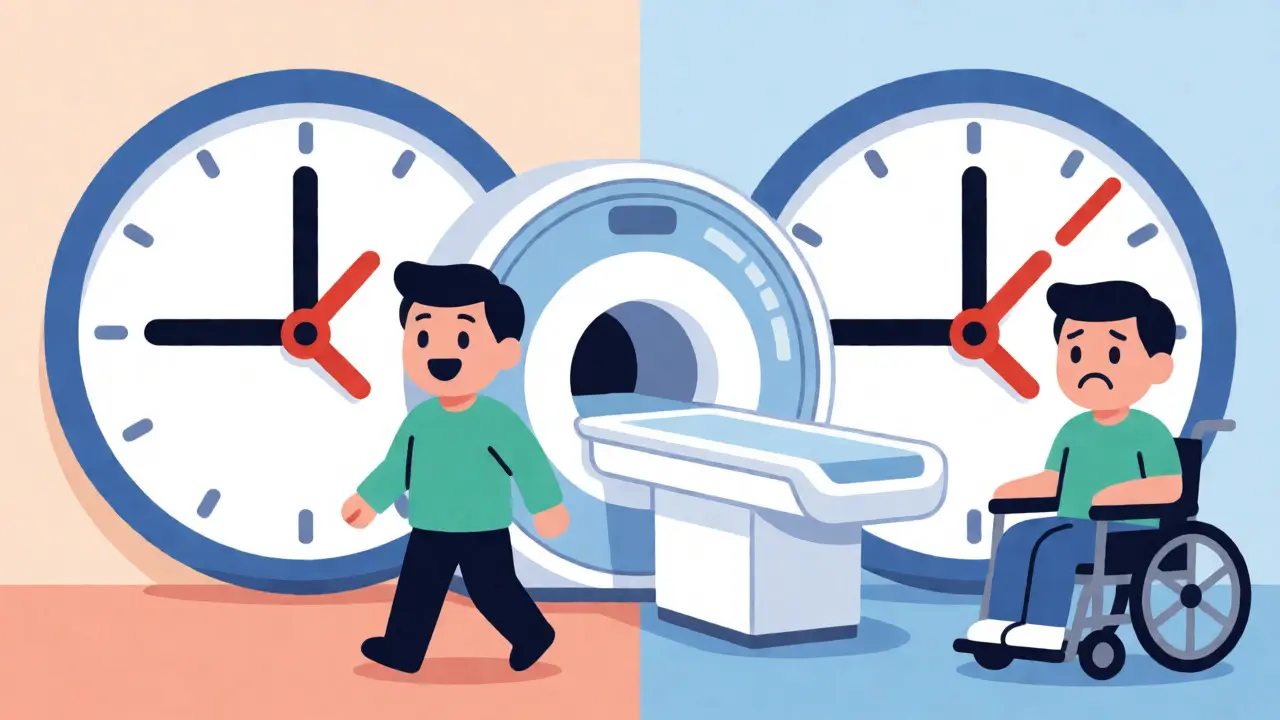 Comparison of patient outcomes based on surgical timing within 8 hours